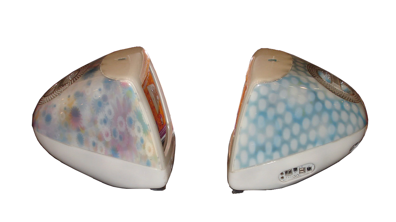 iMac G3 (Flower Power and Blue Dalmatian)